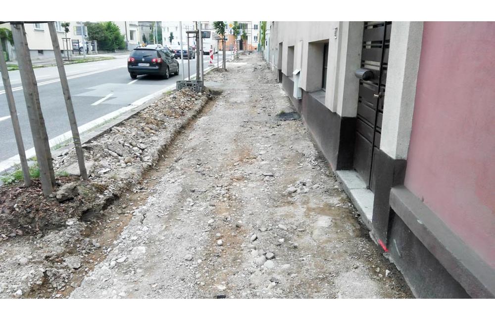 Rekonštrukcia chodníkov Staré mesto Žilina 2018, foto 6