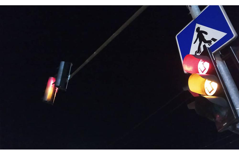 Otočené semafory na svetelnej križovatke ul. Košická 14.7.2018, foto 3