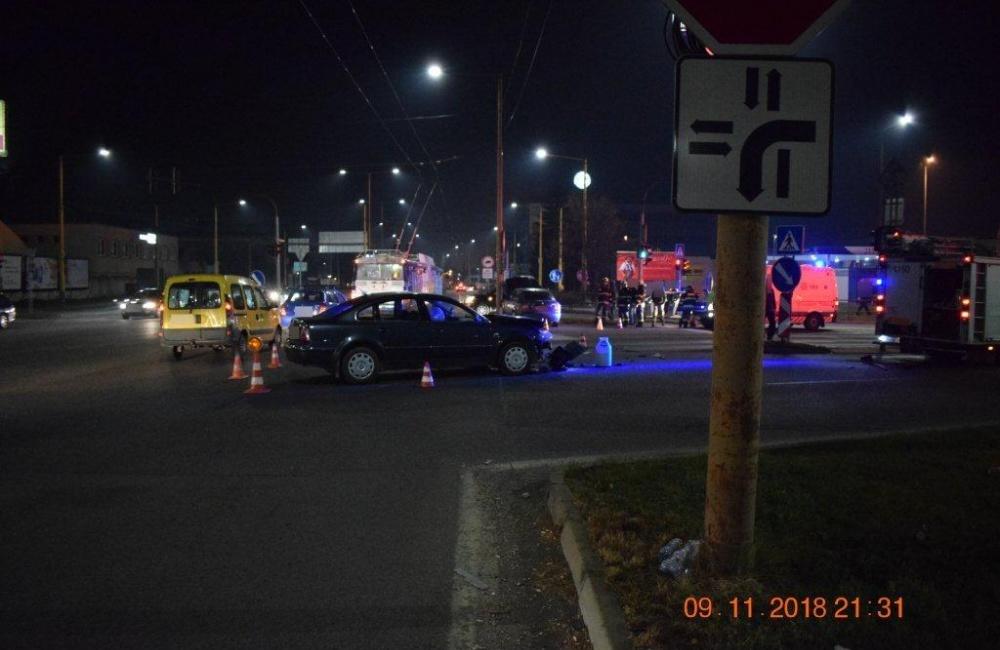 Dopravná nehoda na ulici Košická v Žiline - 9.11.2018, foto 2