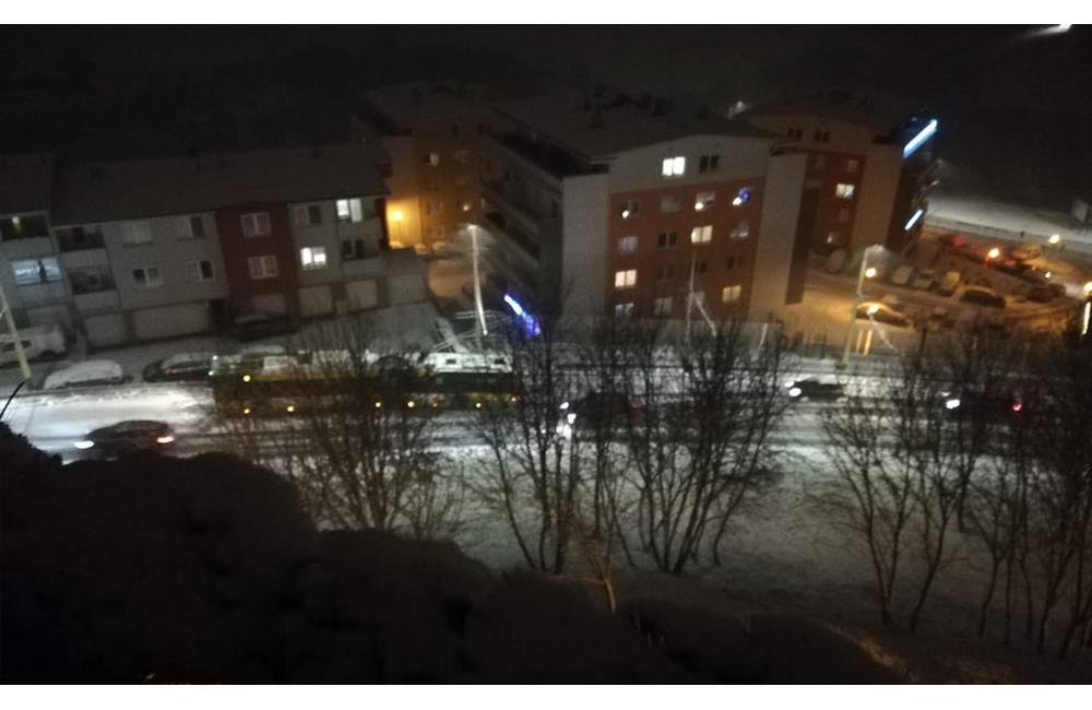 Stav ciest v Žiline po výdatnom snežení 2.1.2019, foto 9