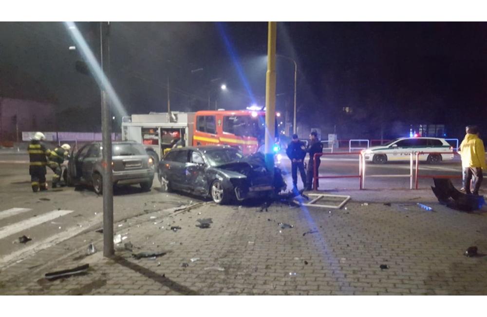 Dopravná nehoda na križovatke ulíc Hálkova a Veľká okružná v Žiline 16.2.2019, foto 2