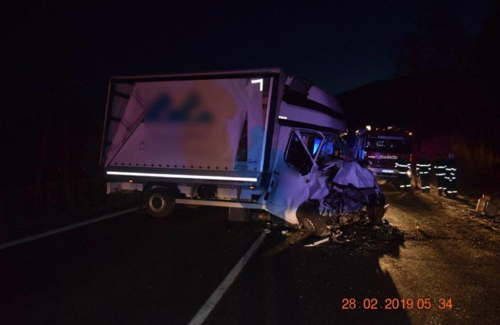 Dopravná nehoda v katastri obce Liptovská Osada 28.2.2019, foto 1