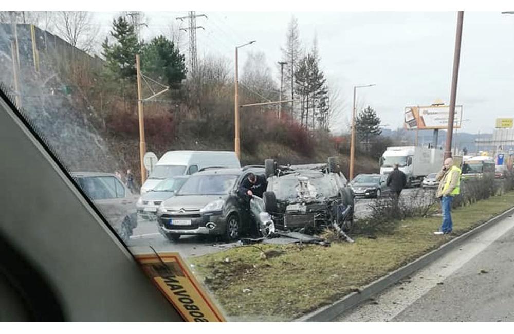 Dopravná nehoda na Košickej ulici 7.3.2019, foto 1