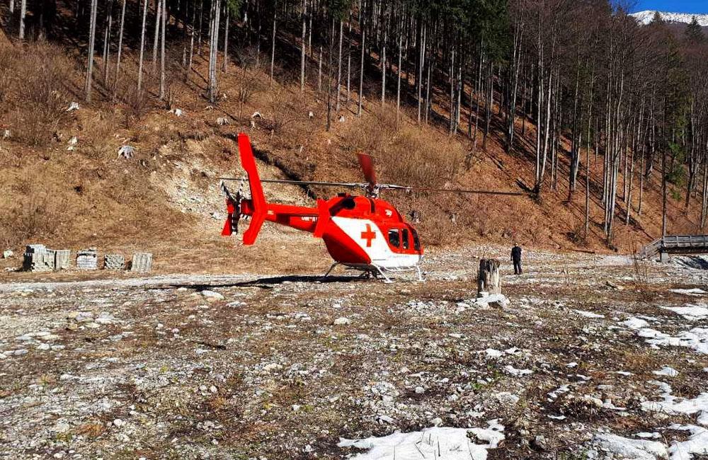 Pád paraglajdistu vo Vrátnej doline 23.3.2019, foto 1