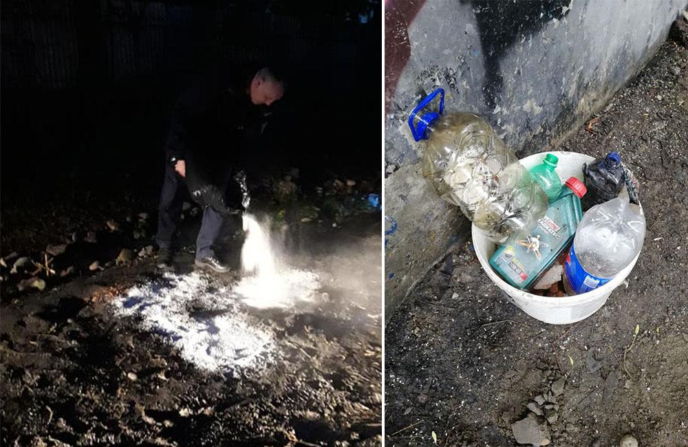 Neznáma osoba znečistila povodie potoka Frambor pod žilinskou estakádou, foto 3