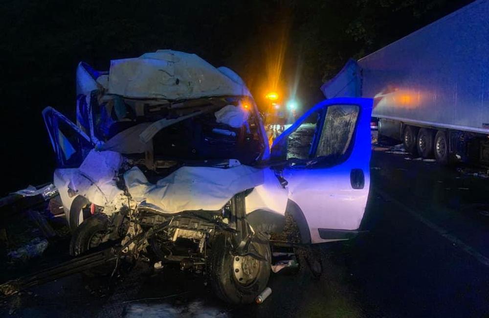Dopravná nehoda na ceste I/18 v katastri obce Strečno 15.mája 2019, foto 1