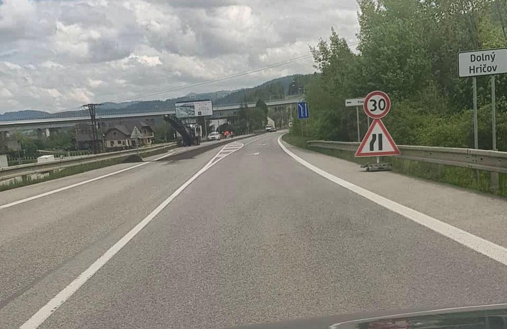 Rekonštrukcia cesty 1. triedy v katastri obce Dolný Hričov, foto 3