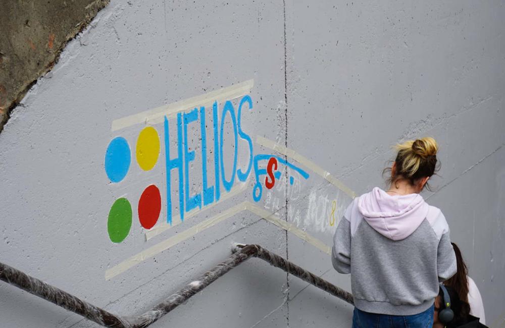 FOTO: Študenti už začali s maľovaním druhej strany Bernoláčky, zároveň opravili prvú, foto 6