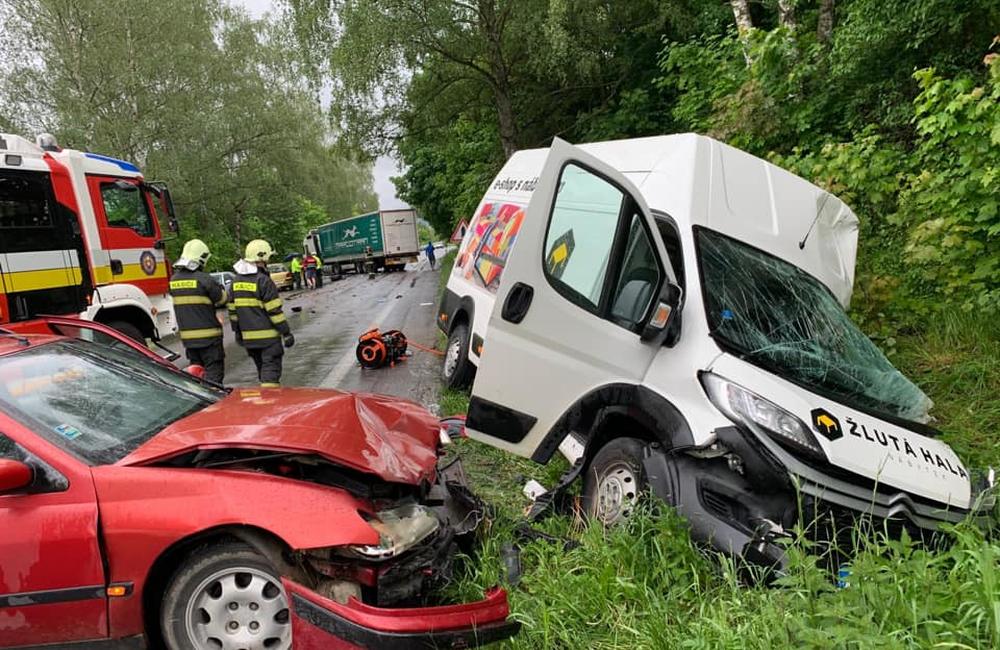 Dopravná nehoda pri Mojšovej Lúčke 30.5.2019, foto 1