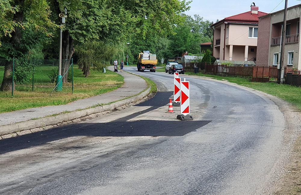 Oprava cesty III. triedy v časti Žilina - Rosinky 30.7.2019, foto 1