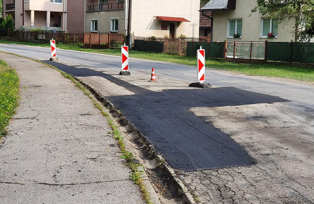 Oprava cesty III. triedy v časti Žilina - Rosinky 30.7.2019, foto 2