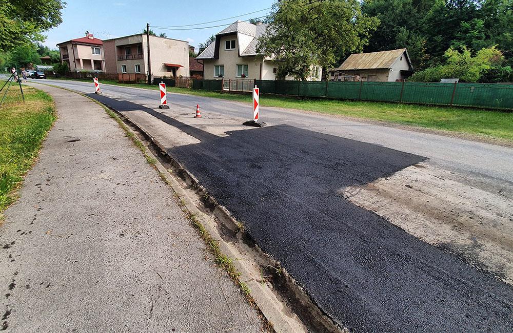 Oprava cesty III. triedy v časti Žilina - Rosinky 30.7.2019, foto 3