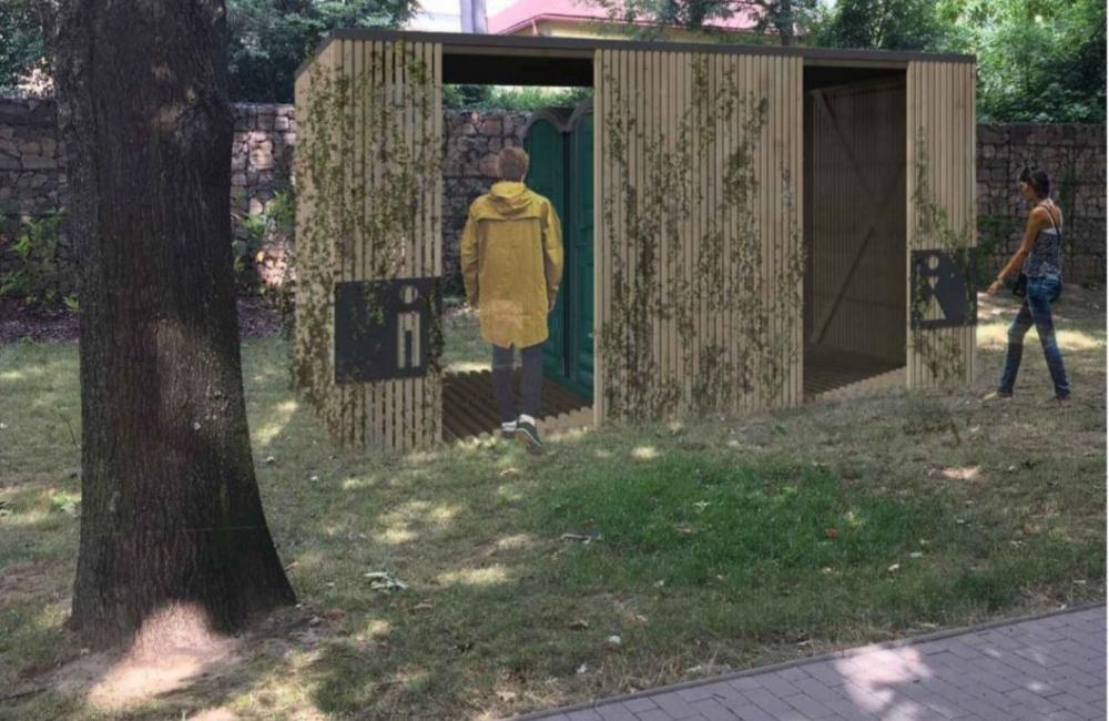 Toalety v parku Ľudovíta Štúra v Žiline - vizualizácie a umiestnenie, foto 1