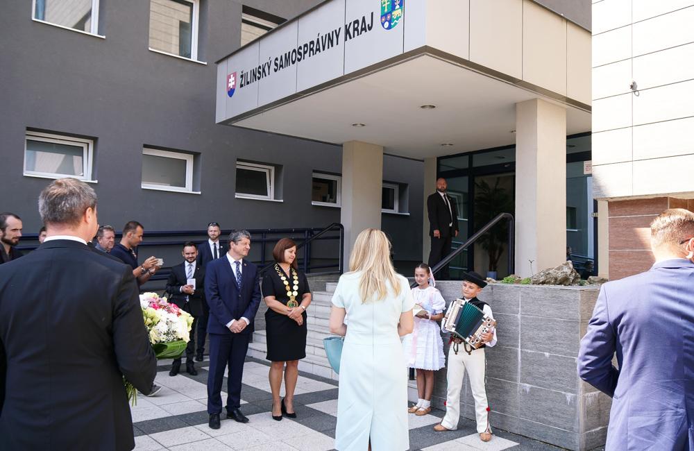 FOTO: Prezidentka Zuzana Čaputová začala oficiálnu návštevu Žiliny v sídle ŽSK, foto 8