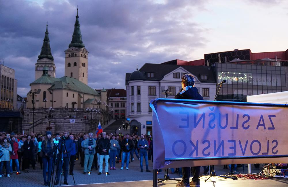 FOTO: Zhromaždenie Za slušné Slovensko v Žiline 20. september 2019, foto 14