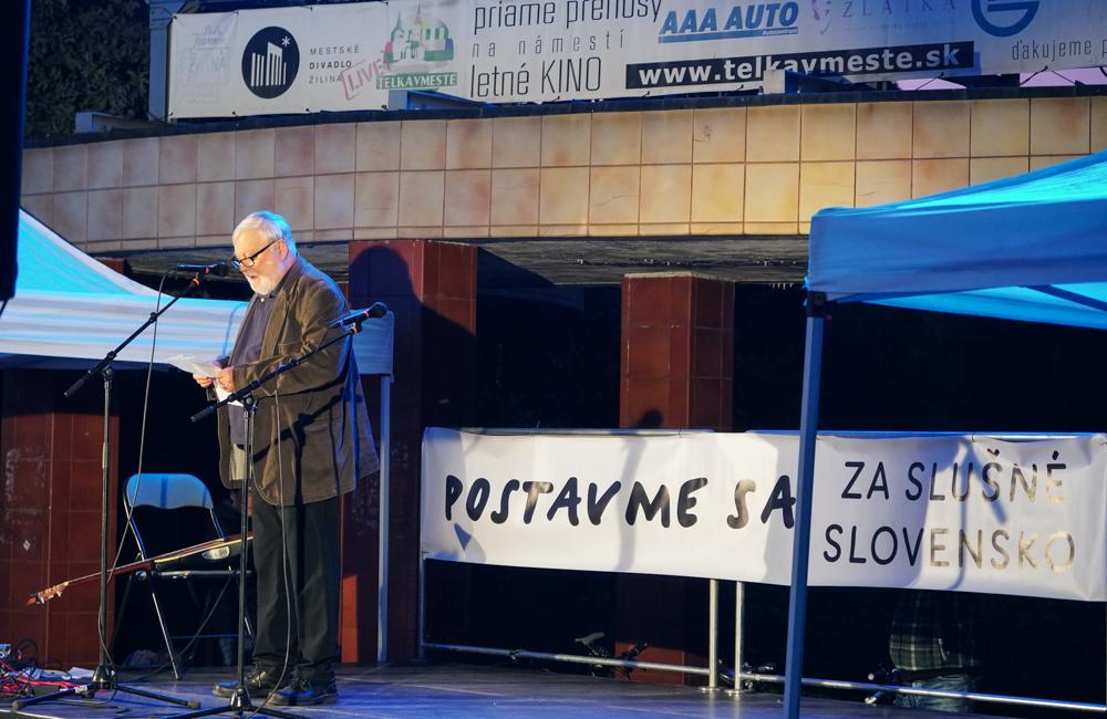 FOTO: Zhromaždenie Za slušné Slovensko v Žiline 20. september 2019, foto 20