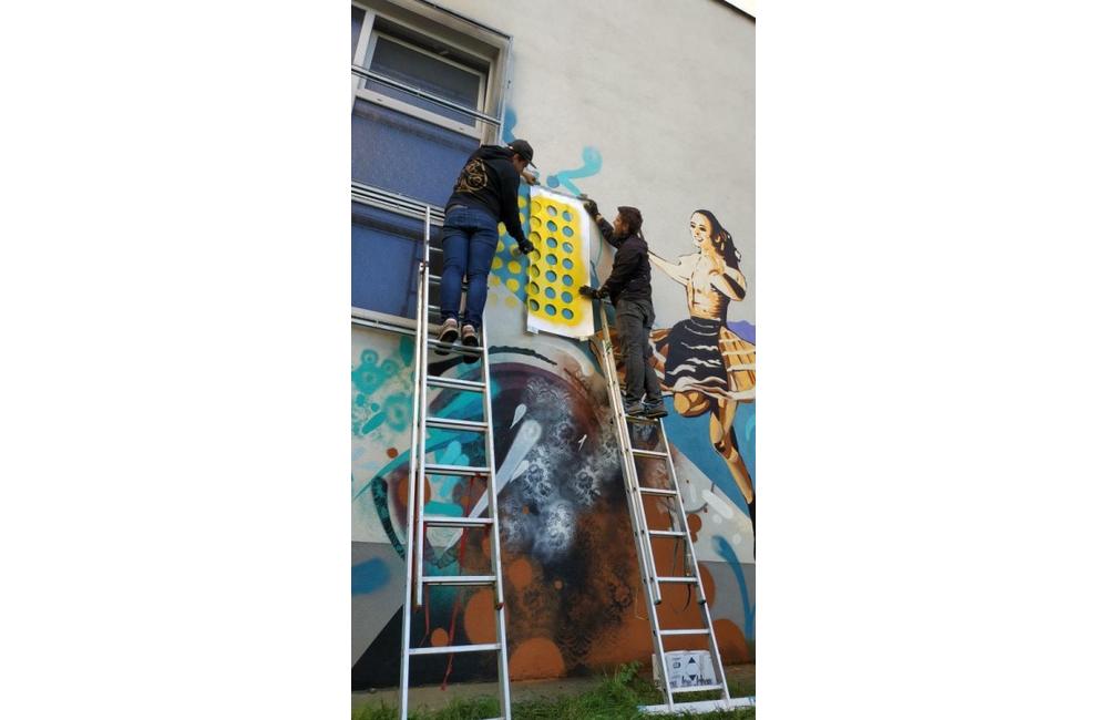 Street-art maľba na sídlisku Solinky v Žiline, foto 1