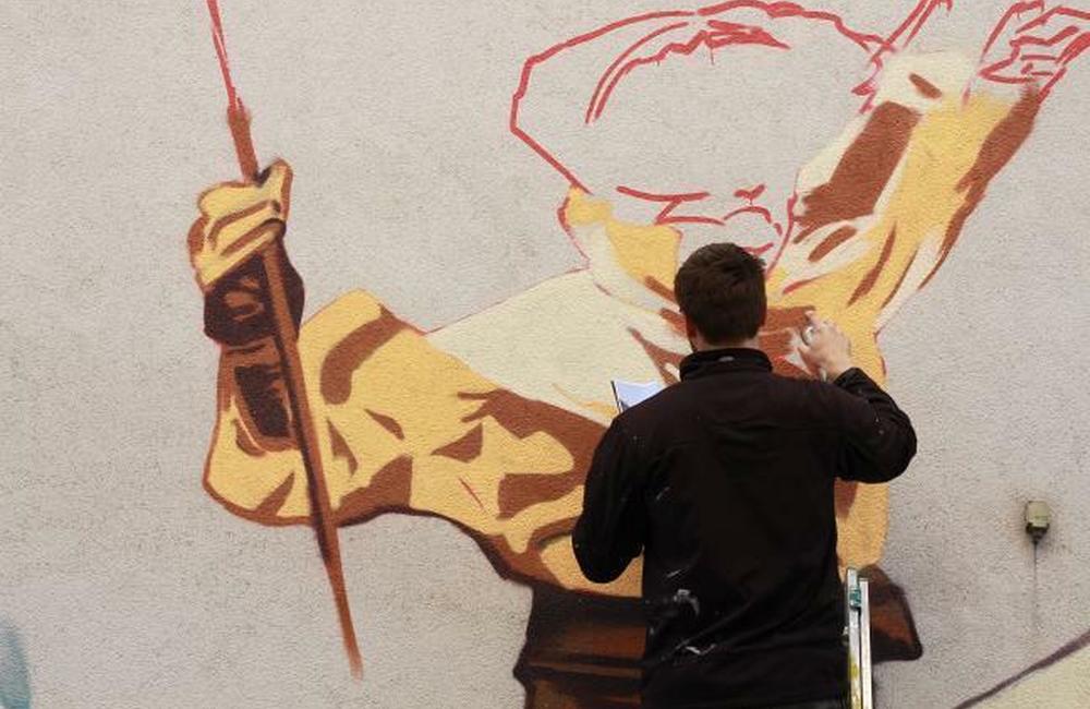 Street-art maľba na sídlisku Solinky v Žiline, foto 3