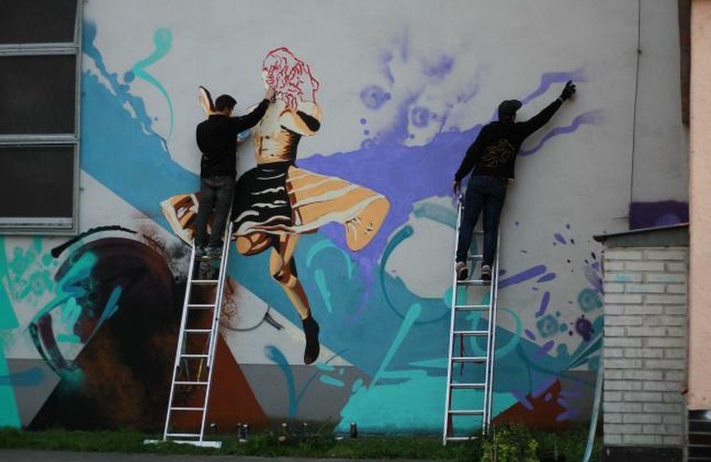 Street-art maľba na sídlisku Solinky v Žiline, foto 4