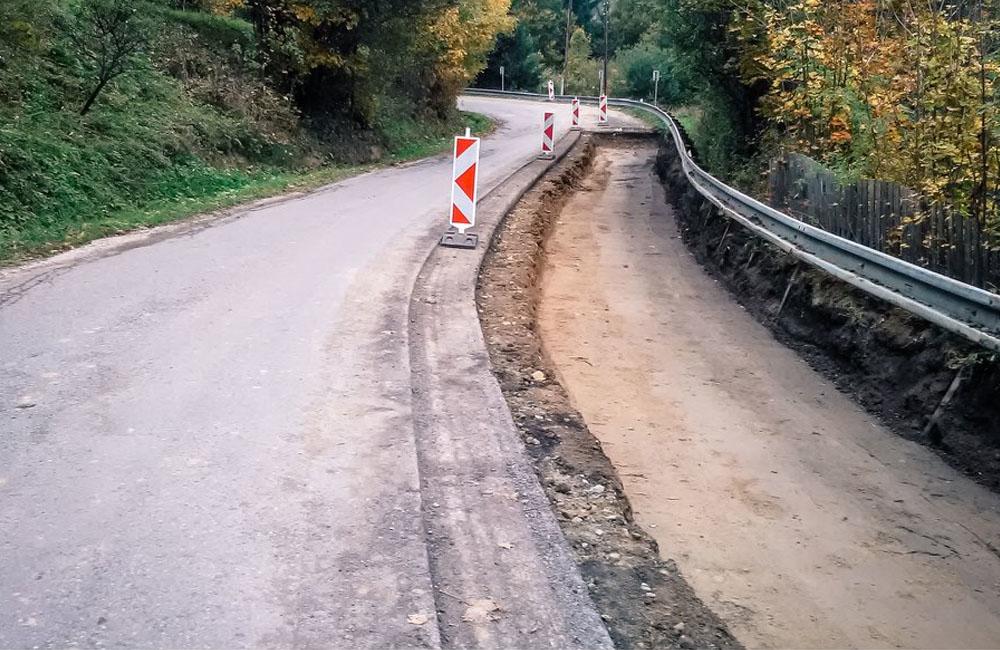 Oprava poškodenej cesty v úseku Semeteš - Turzovka, foto 1