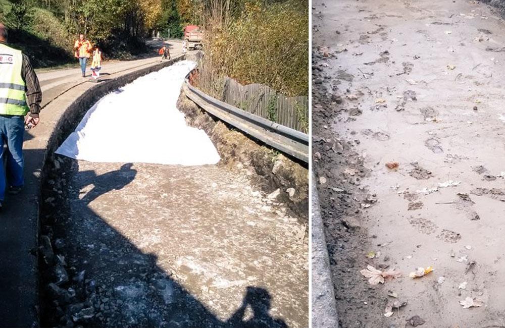 Oprava poškodenej cesty v úseku Semeteš - Turzovka, foto 4