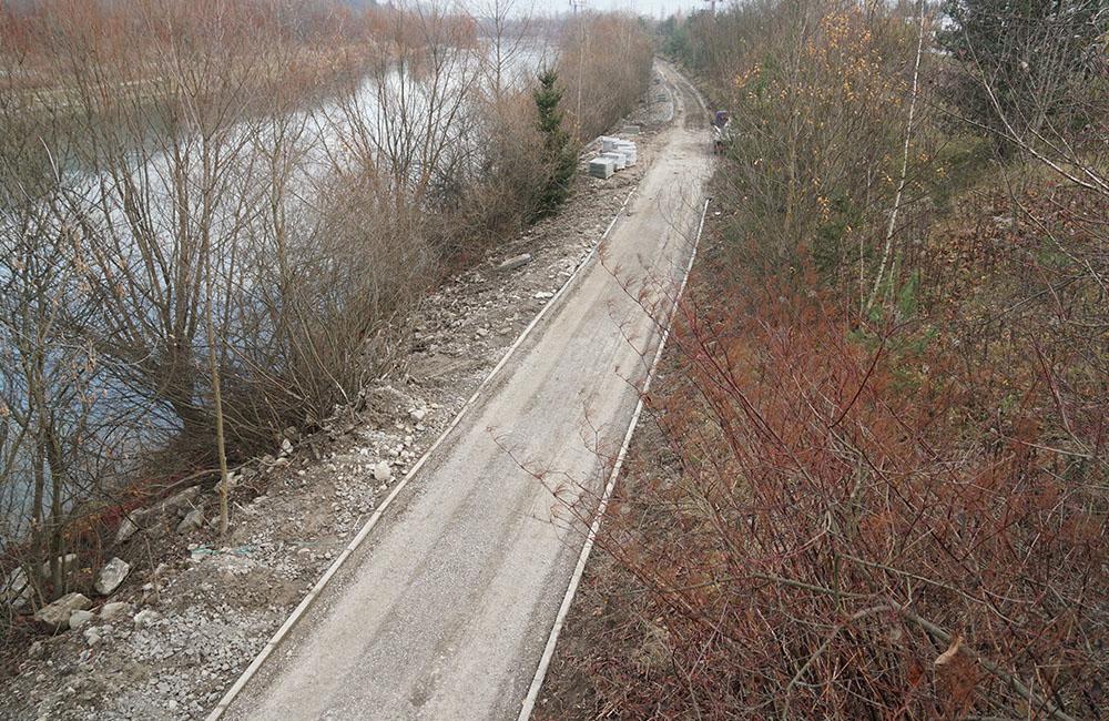 Výstavba novej cyklotrasy po ľavom brehu rieky Váh v Žiline, foto 5