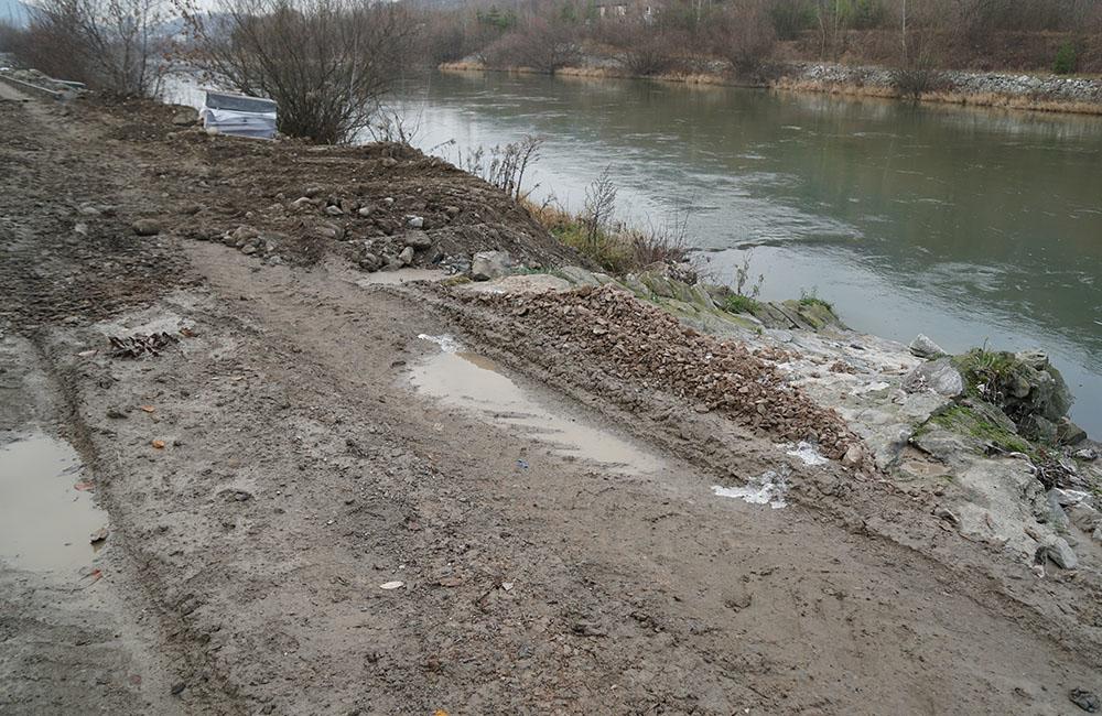 Výstavba novej cyklotrasy po ľavom brehu rieky Váh v Žiline, foto 7