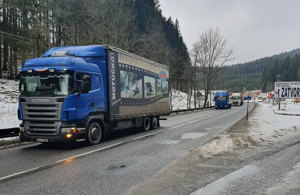 Štrajk autodopravcov v Žiline a na Makove 28.1.2020, foto 3