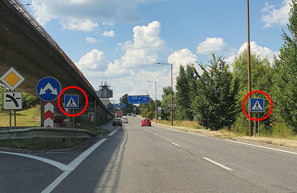 FOTO: Na niektorých cestách I. triedy v Žiline a okolí chýba vodorovné dopravné značenie, foto 3