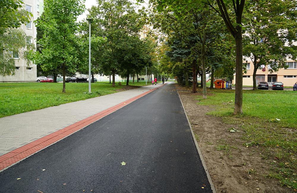 FOTO: Na sídlisku Solinky bola dokončená výstavba cyklotrasy vedúcej do centra mesta, foto 1