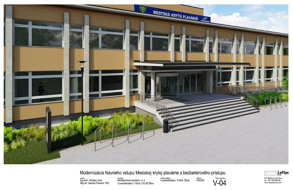 FOTO: Vizualizácia modernizácie hlavného vchodu MKP Žilina, foto 4