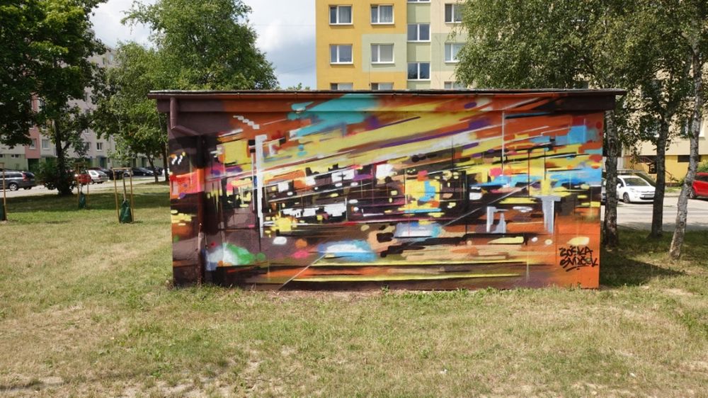 FOTO: Na Solinkách pribudol ďalší streetart, skrášlil fasády trafostanice pri zastávke Jaseňová, foto 6