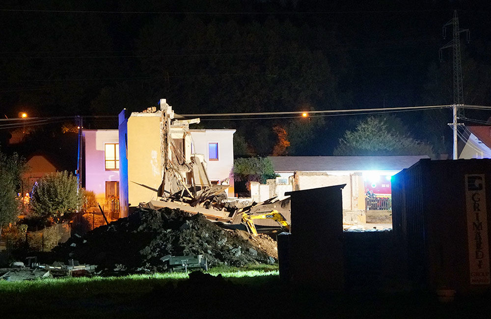 FOTO: Zrútenie rodinného domu v Trnovom 16.9.2021, foto 1