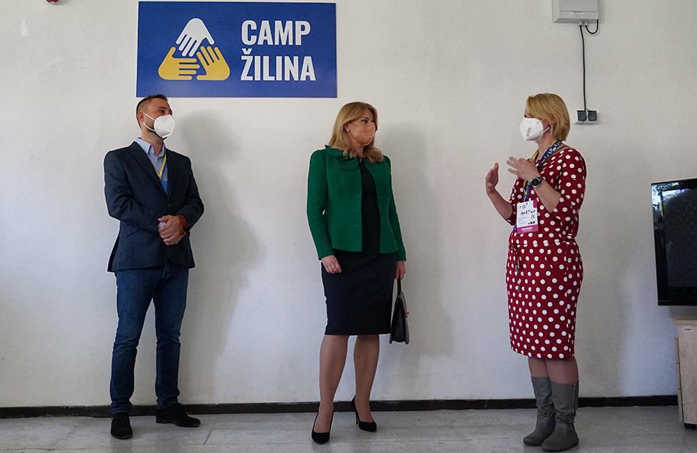 FOTO: Prezidentka Zuzana Čaputová navštívila Camp Žilina, foto 2