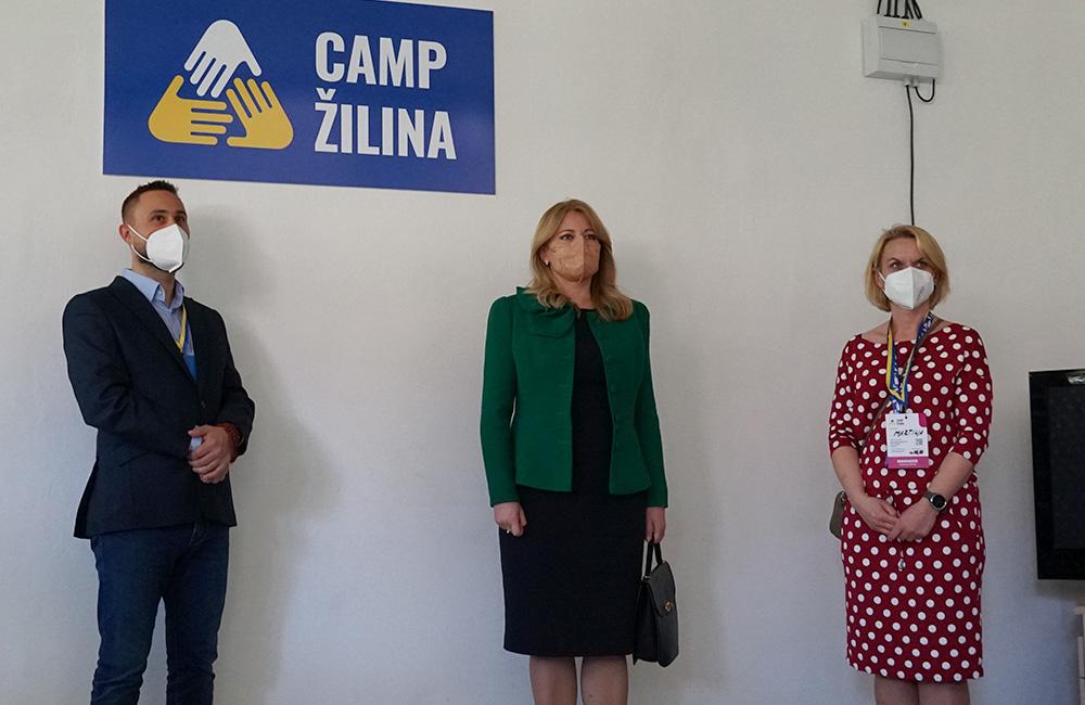 FOTO: Prezidentka Zuzana Čaputová navštívila Camp Žilina, foto 3