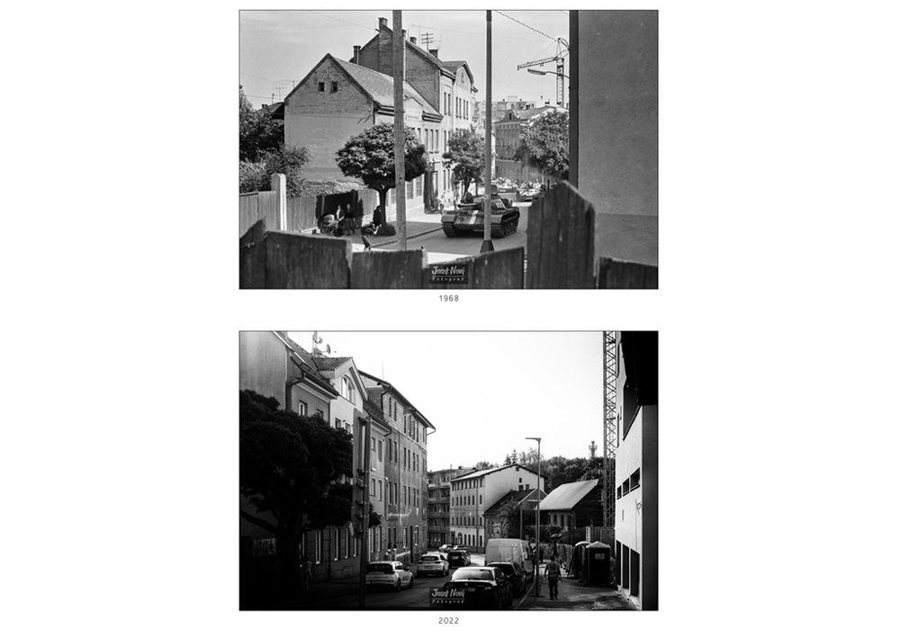 FOTO: Žilina počas invázie 21. augusta 1968 a dnes, foto 4