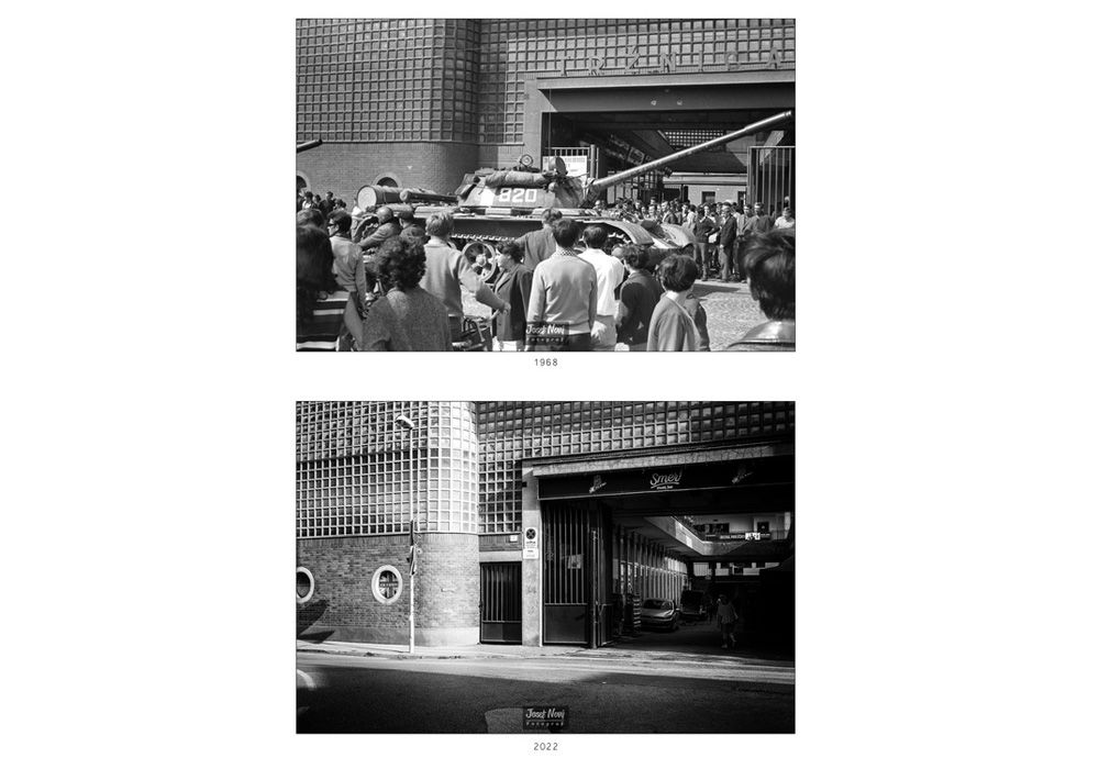FOTO: Žilina počas invázie 21. augusta 1968 a dnes, foto 10
