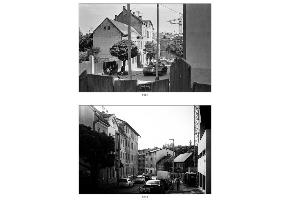 FOTO: Žilina počas invázie 21. augusta 1968 a dnes, foto 14