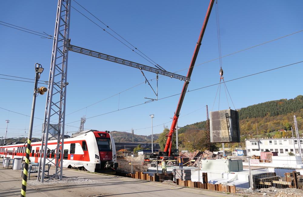 FOTO: Práce na modernizácii železničnej stanice v Žiline, foto 7