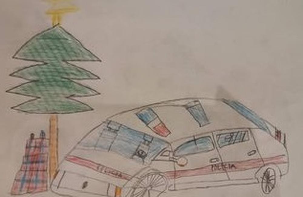 FOTO: Detské kresby vianočných policajných áut, foto 5