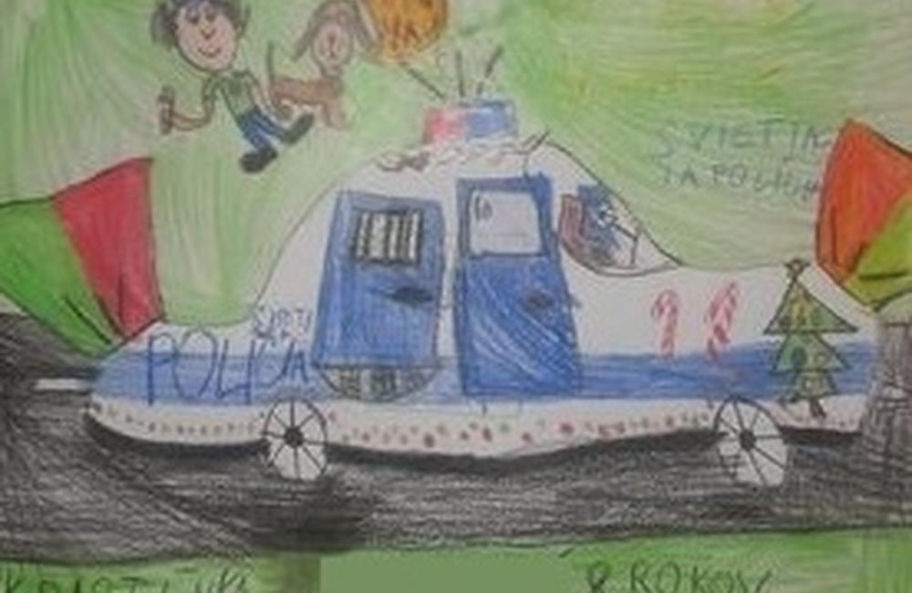 FOTO: Detské kresby vianočných policajných áut, foto 2