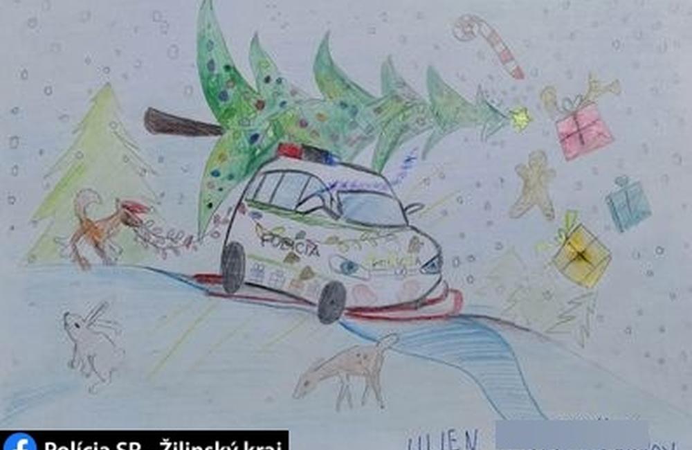 FOTO: Detské kresby vianočných policajných áut, foto 3