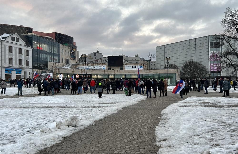 FOTO: „Pochod za mier“ v Žiline 14. februára 2023, foto 2