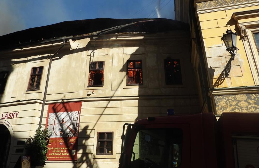 FOTO: Požiar v centre Banskej Štiavnice, foto 9