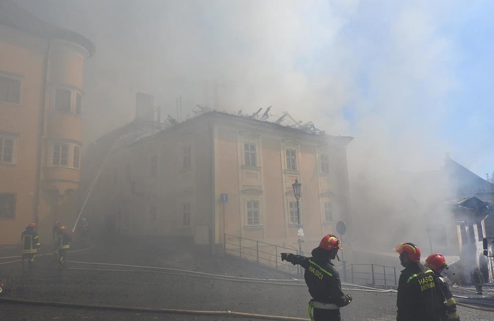 FOTO: Požiar v centre Banskej Štiavnice, foto 6