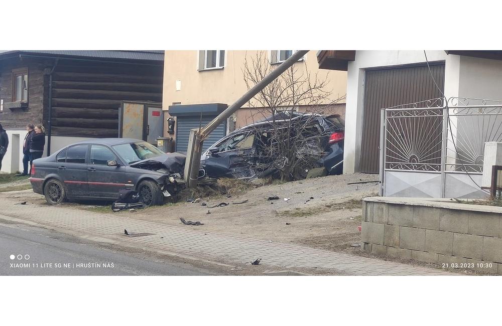 FOTO: Havarované vozidlá po policajnej naháňačke v Hruštíne, foto 6