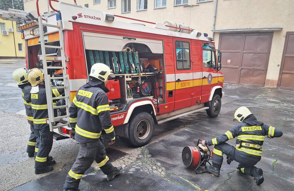 FOTO: Zásah hasičov v žilinskej väznici, foto 1