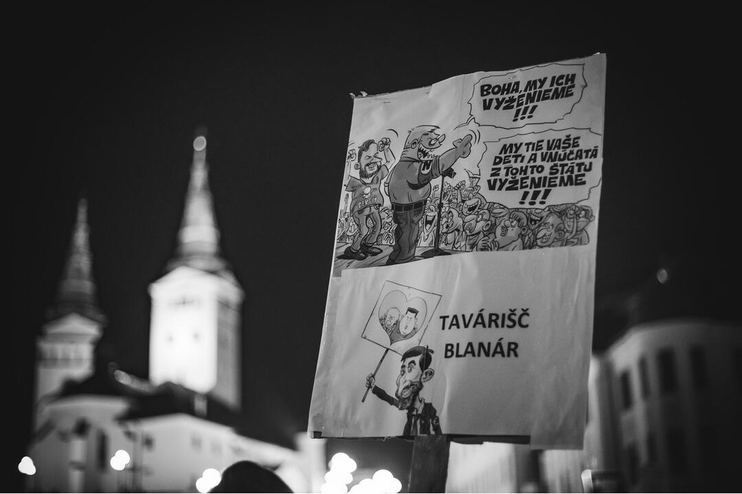 FOTO: Opozičný protest v Žiline 12. januára 2024, foto 4