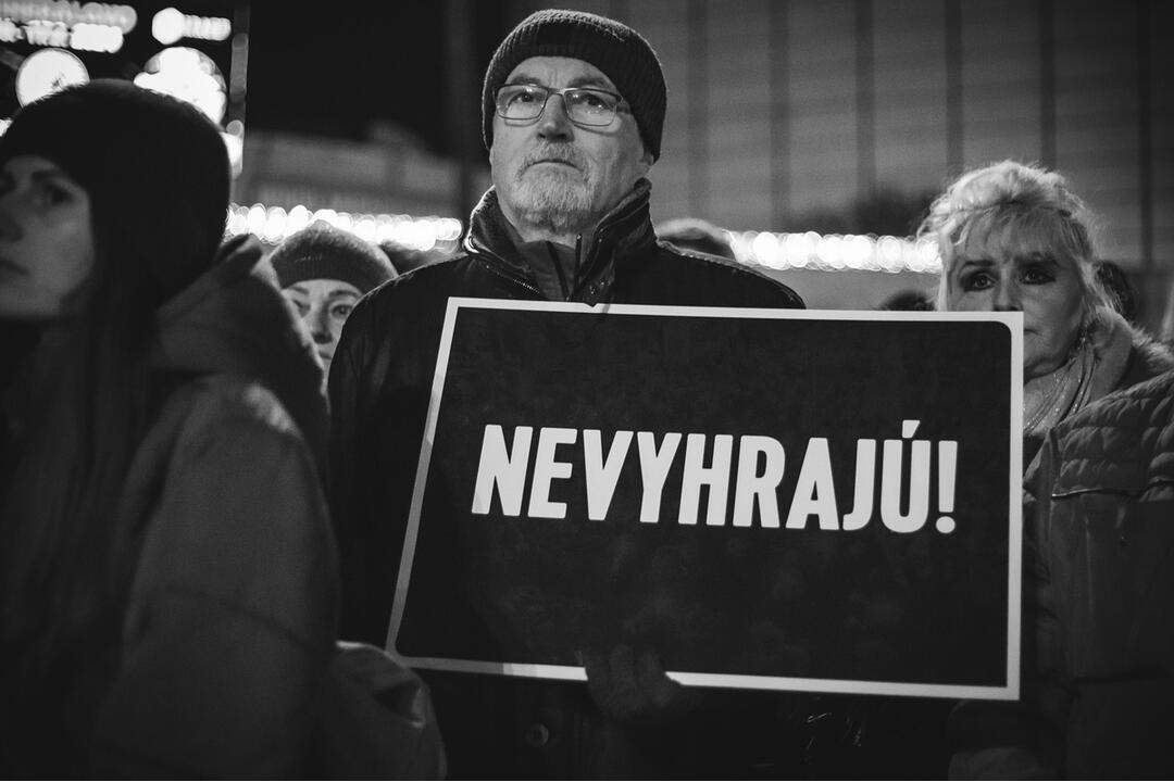 FOTO: Opozičný protest v Žiline 12. januára 2024, foto 23