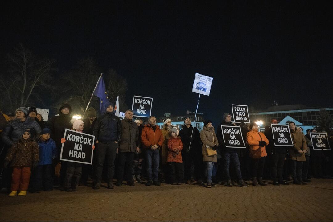 FOTO: Opozičný protest v Žiline 12. januára 2024, foto 59